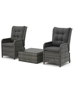 Sivara | Rento/ Anzio stoel loungeset 3-delig verstelbaar