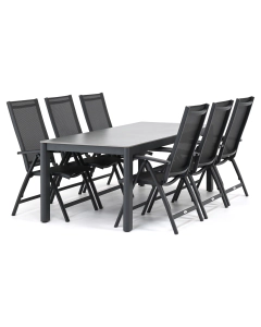 Barbados Pratos/ Cubas 220x90 cm dining tuinset 7-delig