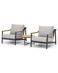 Barbados Carmaso/ 4 Seasons Outdoor Strada stoel loungeset 3-delig