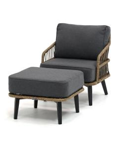 Sivara | Corressa loungestoel met voetenbank