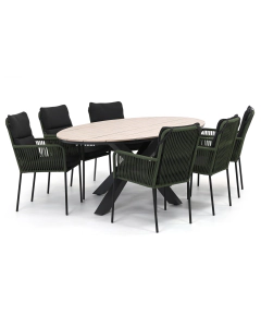 Novara Hatay/ Sivara Verina 220x115 cm dining tuinset 7-delig stapelbaar