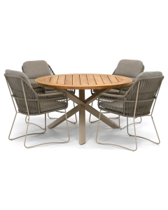 4 Seasons Outdoor Botanic/ Taste 4SO Prado ø130 cm dining tuinset 5-delig