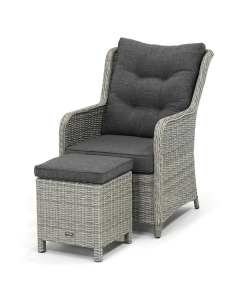 Sivara | Clifo/ Breso lounge-diningstoel met voetenbank