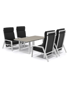 Barbados | Karan stoel loungeset 5-delig verstelbaar