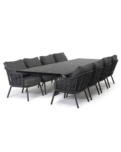 Taste 4SO Monaco/ Belcanto Beliza 300x100 cm low dining tuinset 9-delig