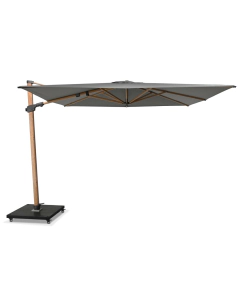 4 Seasons Outdoor | Siesta Premium Wood Look zweefparasol 300x300 cm
