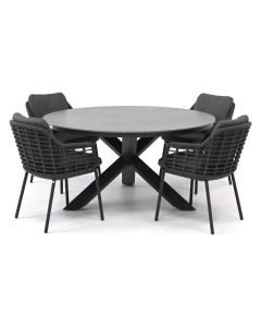 Taste 4SO Monaco/ Barbados Orgiva ø150 cm dining tuinset 5-delig