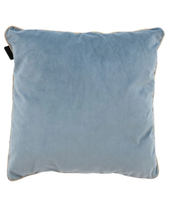 Madison | Velvet Light Blue/ Panama Linnen Sierkussen 45x45 cm
