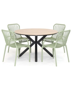 Barbados Comtessa/ Sivara Anivo 120 cm dining tuinset 5-delig