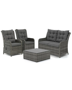 Sivara | Rento/ Anzio stoel-bank loungeset 4-delig verstelbaar