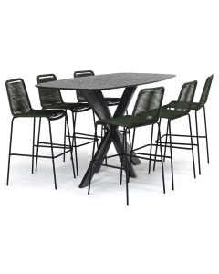 Novara Konya/ Belcanto Beliza Deens Ovaal 180x100 cm barset 7-delig stapelbaar