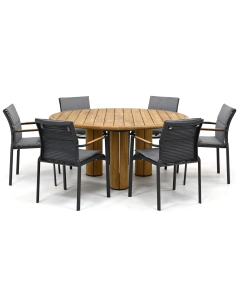 Taste 4SO Melbourne/ Corsica ø160 cm dining tuinset 7-delig