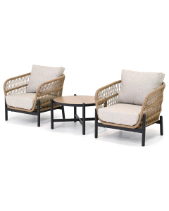 Barbados | Korlas stoel loungeset 3-delig