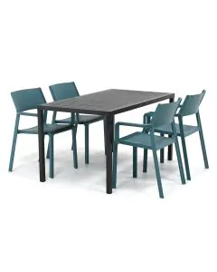 Nardi Trill/ Cube 140x80 cm dining tuinset 5-delig