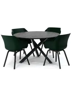 Hartman Sophie Element/ Belcanto Fomenta ø130cm dining tuinset 5-delig