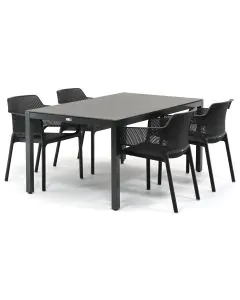 Nardi Net/ Barbados Palomas 160x95 cm dining tuinset 5-delig