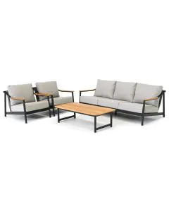 Barbados Carmaso stoel-bank loungeset 4-delig