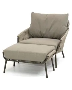 4 Seasons Outdoor | Montera loungestoel met voetenbank