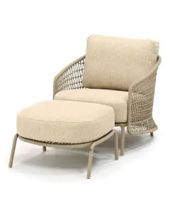 4 Seasons Outdoor | Puccini loungestoel met voetenbank