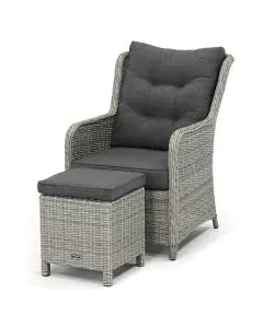 Sivara | Clifo/ Breso lounge-diningstoel met voetenbank