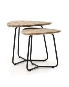 4 Seasons Outdoor | Axel triangle bijzettafels 45 en 55 cm (set van 2)