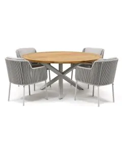 4 Seasons Outdoor Bernini/ Taste 4SO Prado ø160cm dining tuinset 5-delig