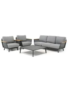 Barbados | Mesh stoel-bank loungeset 4-delig