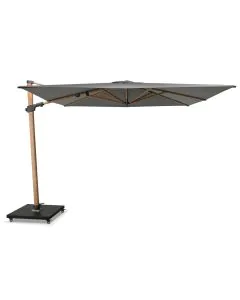 4 Seasons Outdoor | Siesta Premium Wood Look zweefparasol 300x300 cm