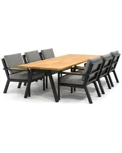 4 Seasons Outdoor Proton/ Taste 4SO Ambassador 280x100 cm low dining tuinset 7-delig