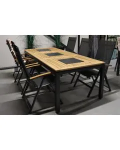 Showmodel - Barbados Diningset verstelbaar - 7delig