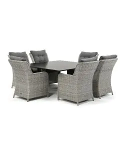 Sivara Nanto/ 4 Seasons Outdoor Extreme Square/ Belcanto 150x150 cm dining tuinset 7-delig