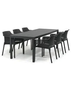 Nardi Net/ Rio 140-210x85 cm dining tuinset 7-delig