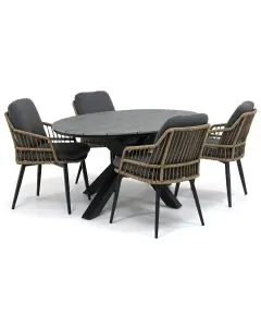 Sivara Corressa/ Verina 180x115 cm dining tuinset 5-delig