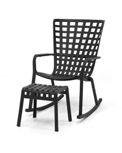 Nardi | Folio/ Poggio schommel loungestoel verstelbaar met voetenbank