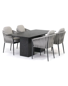 Barbados Aranda/ Belcanto Yara 180x90 cm dining tuinset 5-delig