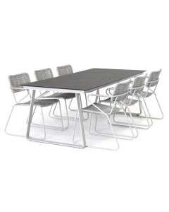 Taste 4SO Swing/ 4SO Konos 220x95 cm dining tuinset 7-delig