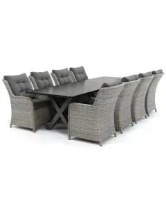 Sivara Nanto/ Belcanto Cubana 300x100 cm dining tuinset 9-delig