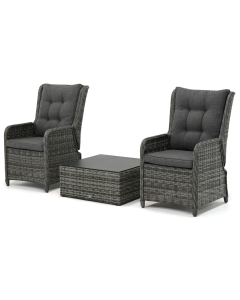 Sivara | Rento/ Anzio stoel loungeset 3-delig verstelbaar