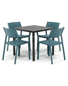 Nardi Trill/ Cube 80x80 cm dining tuinset 5-delig