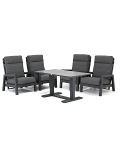 Barbados | Bagno stoel loungeset 5-delig verstelbaar
