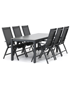 Barbados Pratos/ Cubas 220x90 cm dining tuinset 7-delig