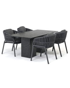 Sivara Catena/ Belcanto Yara 180x90 cm dining tuinset 5-delig