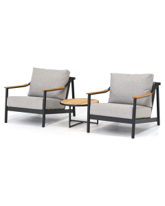 Barbados Carmaso/ 4 Seasons Outdoor Strada stoel loungeset 3-delig