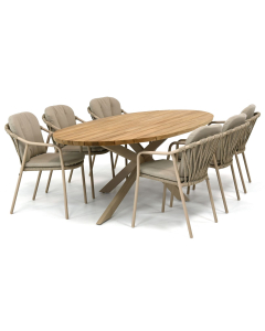 Taste 4SO Manitoba/ Prado 240x115 cm dining tuinset 7-delig