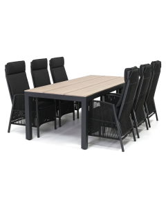 Barbados Salvano/ Sivara Sarina 225x100 cm dining tuinset 7-delig