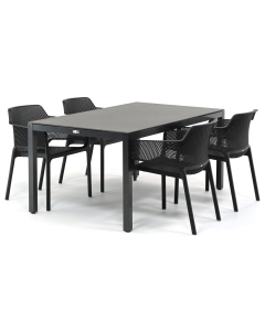 Nardi Net/ Barbados Palomas 160x95 cm dining tuinset 5-delig