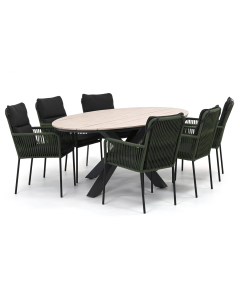Novara Hatay/ Sivara Verina 220x115 cm dining tuinset 7-delig stapelbaar