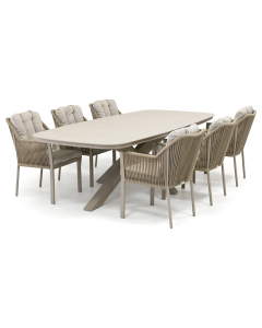 Barbados Acorda/ Darro 260x115 cm dining tuinset 7-delig