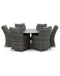 Sivara Nanto/ Belcanto Morena ø180 cm dining tuinset 7-delig