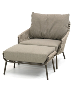 4 Seasons Outdoor | Montera loungestoel met voetenbank